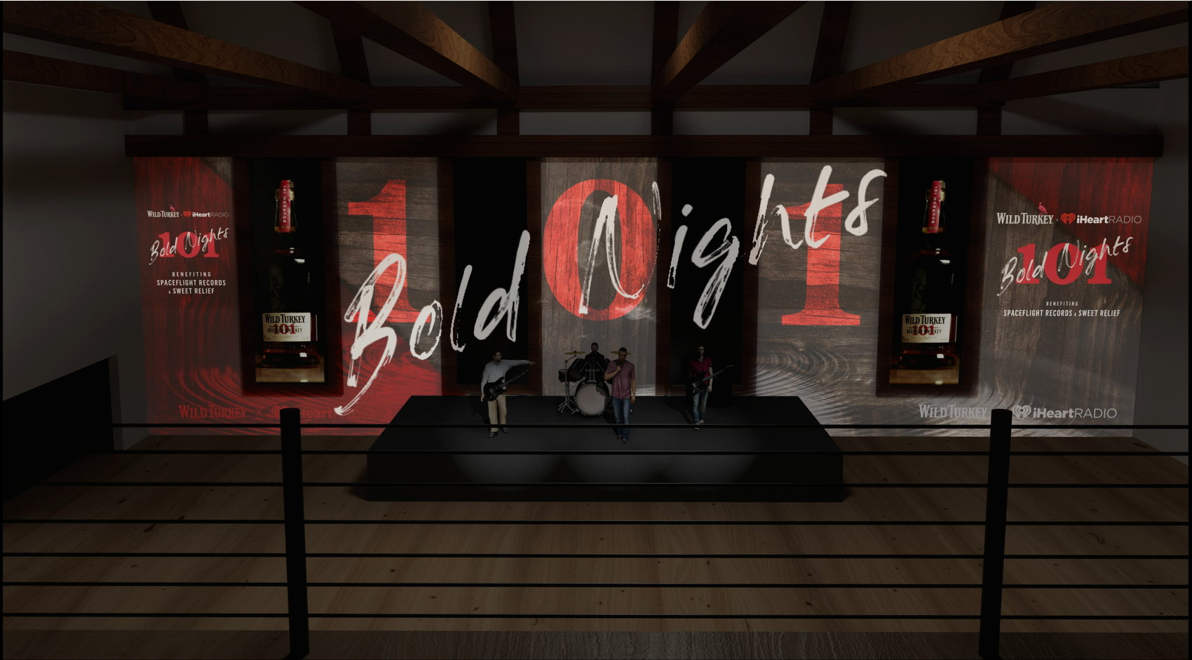 101 Bold Nights previsualised in the Bell Tower, Nashville